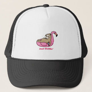 Casquette JUSTE CHILLIN' - Flamant rose rose et paresseux