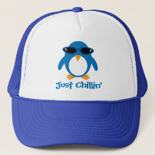 Casquette Juste pingouin de Chillin avec des lunettes de
