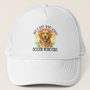 Casquette Juste un garçon qui aime les Golden Retrievers