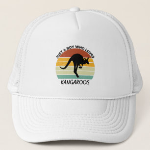 Casquette Juste un garçon qui aime les kangourous