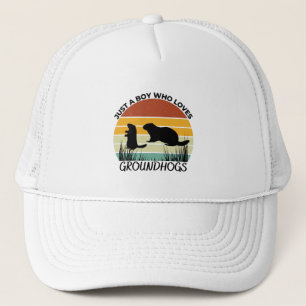 Casquette Juste un garçon qui aime les marmottes