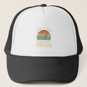 Casquette Juste un garçon qui aime les tortues Vintage Turtl