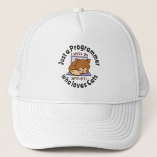 Casquette Juste un programmeur qui aime les chats