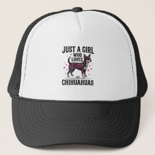 Casquette Juste une fille qui aime les Chihuahuas Design de