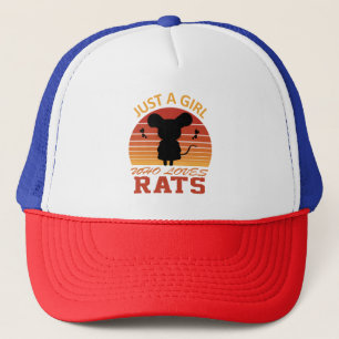 Casquette Juste une fille qui aime les rats