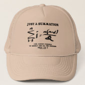 Casquette Juste Une Synthèse Math Equation Carl Gauss Formul (Devant)