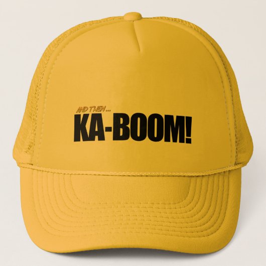 Casquette KA-BOOM ! Jaune (Devant)