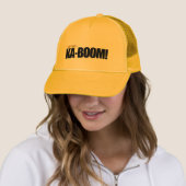 Casquette KA-BOOM ! Jaune (En situation)