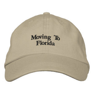 Casquette kaki brodée 'Déménagement en Floride'