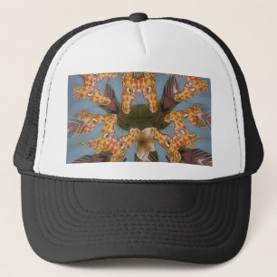 Casquette Kaleidoscope Giraffe Mandala : Safari Art Abstrait