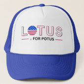Casquette Kamala Harris 2024 Lotus pour Potus (Devant)