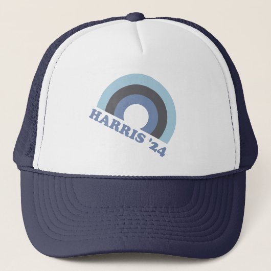 Casquette Kamala Harris 2024 Retro Rainbow (Devant)