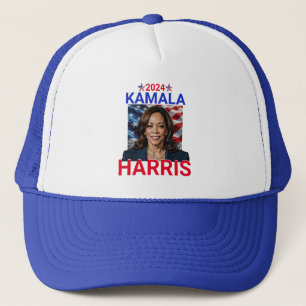 Casquette Kamala Harris 2024 Rouge, Blanc et Bleu