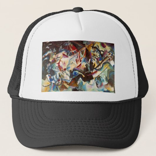 Casquette Kandinsky Composition VI Peinture Abstraite (Devant)