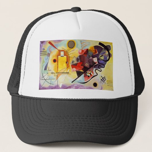 Casquette Kandinsky jaune bleu (Devant)