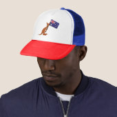 Casquette kangourou drapeau australie (En situation)
