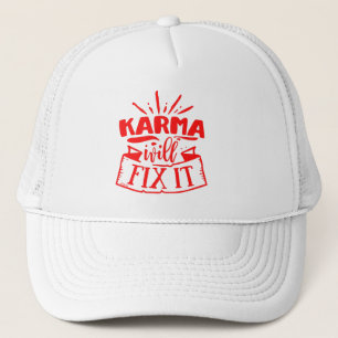 Casquette KARMA VA RÉPARER ÇA drôle sarcastique humour