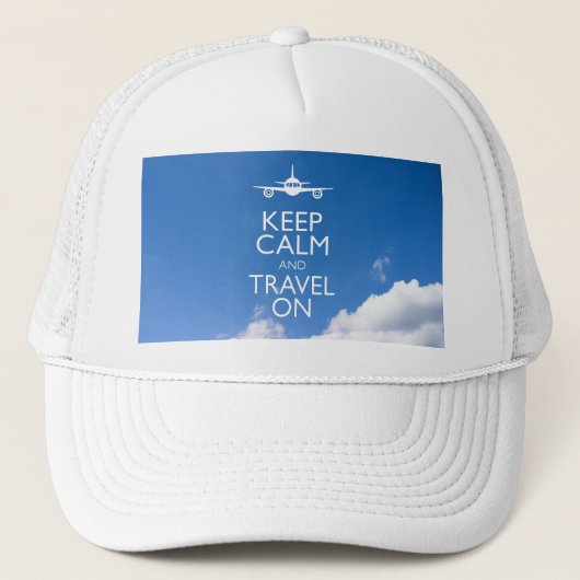CASQUETTE KEEP CALM ET TRAVEL (Devant)