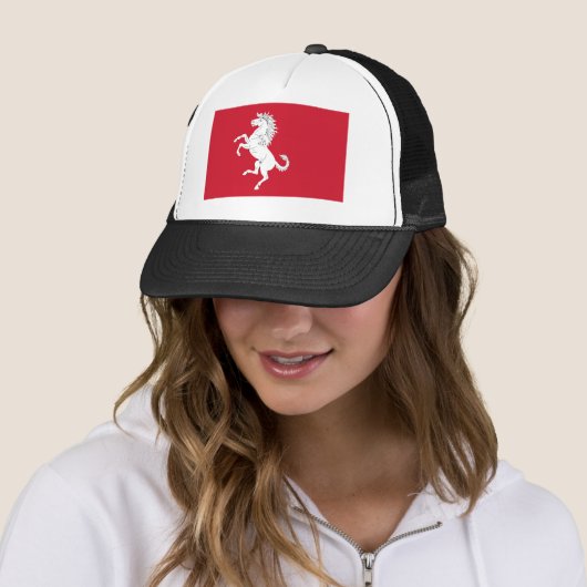 Casquette Kent drapeau symbole cheval Angleterre comté (En situation)