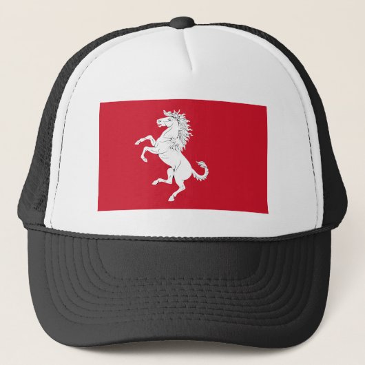 Casquette Kent drapeau symbole cheval Angleterre comté (Devant)