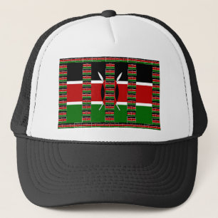 Casquette Kenya noir vert