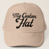 Casquette KHAKI Custom Trucker Hat Mesh Back Cap Blank (Devant)