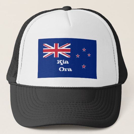Casquette Kia Ora & Nouvelle-Zélande Mode Drapeau / Nouvelle (Devant)