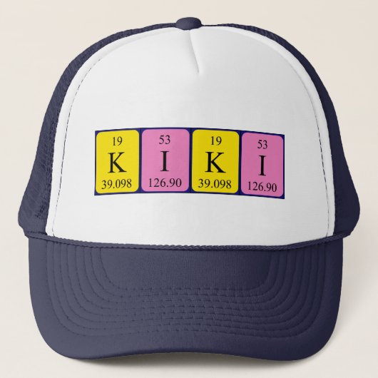Casquette Kiki periodic (Devant)