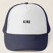 Casquette KING Custom Text Imprimé Police géante Taille Bell (Devant)