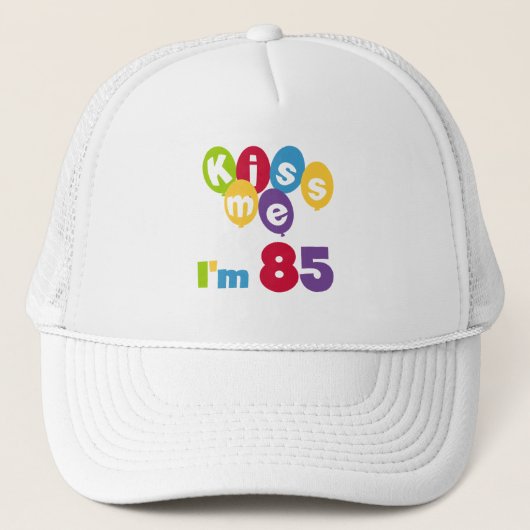 Casquette Kiss Me I'm 85 Anniversaire T-shirts et cadeaux (Devant)