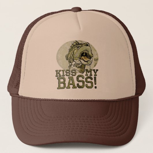 Casquette Kiss My Largemouth Bass par Mudge Studios (Devant)