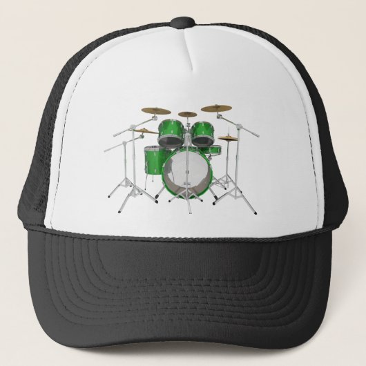 Casquette Kit vert de tambour : (Devant)