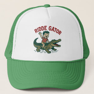 Casquette Kitsch Floridien Rétro Crocodile Ridicule Vintage