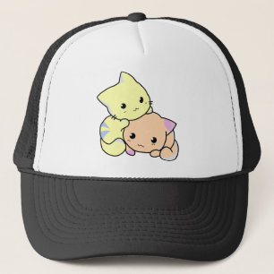 Casquette Kitties Caricature Snuggle Chats Cute Kittens
