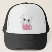 Casquette Kitty blanc (Devant)