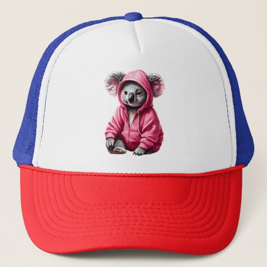 Casquette Koala Cuddles : Mère adorable et bébé (Devant)