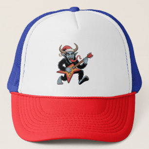 Casquette Krampus Guitare Électrique Rock Noël Épouvantable