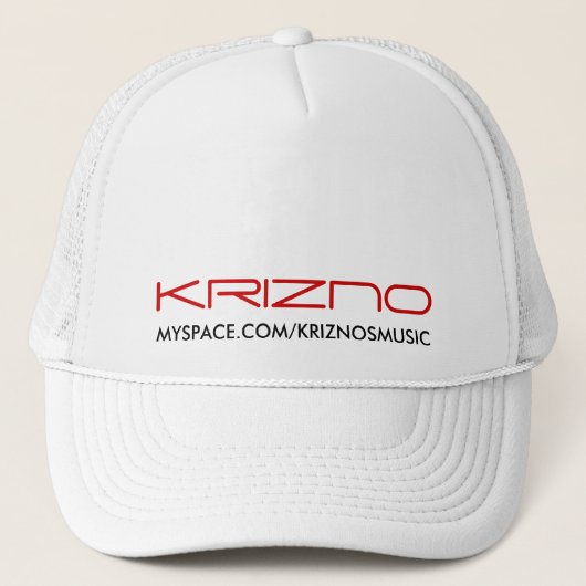 CASQUETTE KRIZNO, MYSPACE.COM/KRIZNOSMUSIC (Devant)