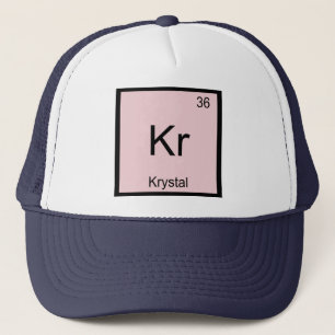 Casquette Krystal Nom Chimie Élément Tableau périodique