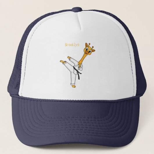 Casquette Kung Fu giraffe (Devant)