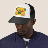 Casquette Kwanzaa jaune (En situation)