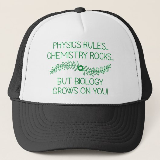 Casquette La biologie grandit sur vous (Devant)