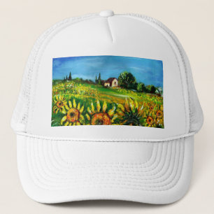 CASQUETTE LA CAMPAGNE ET LES FLEURS D'EAU EN TOSCANE