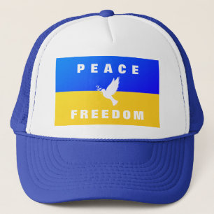 Casquette La colombe de la paix - Drapeau de l'Ukraine - Pai