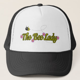 Casquette la dame d'abeille avec des fleurs