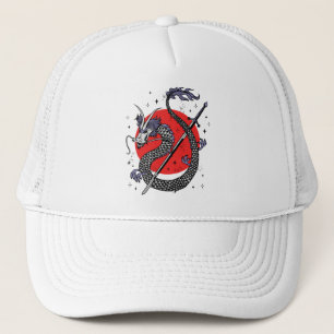 Casquette La défiance du dragon : une œuvre d'art majestueus