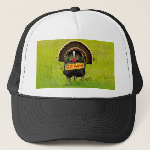Casquette La dinde fière de SlipperyJoe mange du jambon roug