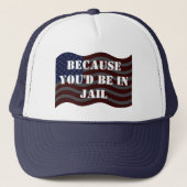 Casquette La discussion d'atout cite Hillary pour la prison (Devant)
