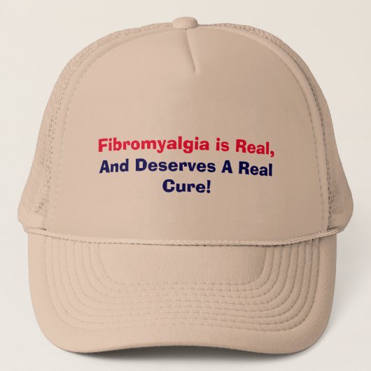 Casquette La fibromyalgie est vraie, et mérite un vrai (Devant)