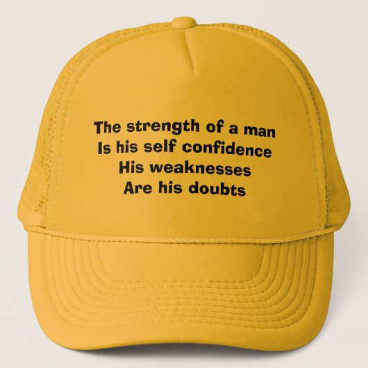 Casquette La force d'un homme (Devant)